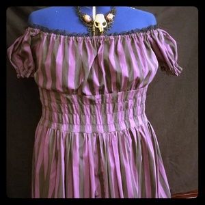 Purple and black dress